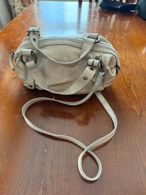 Sundance Light Cream Leather Crossbody Bag